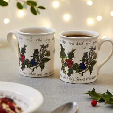 The Holly and The Ivy Mug Set of 4